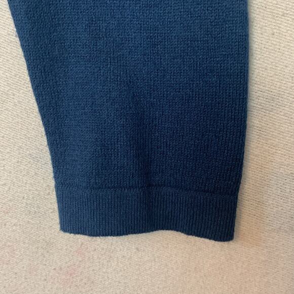 Matilda Jane women's medium blue sweater floral peekaboo long sleeve shirt twist - Picture 10 of 10